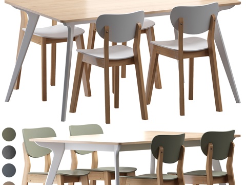 Nordic Dining Table and Chair