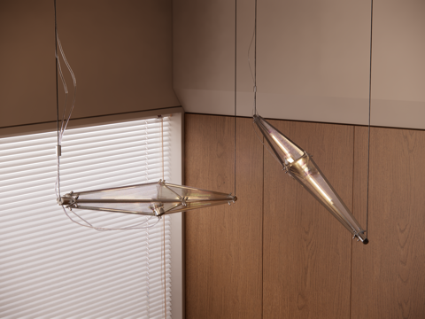 Modern Bauhaus Chandelier