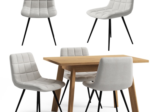 Modern Nordic Dining Table and Chair