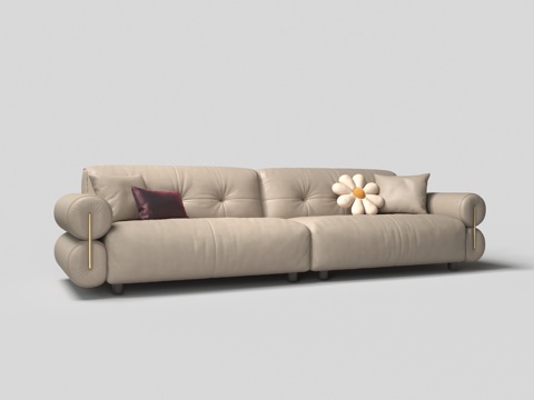 Modern Multiplayer Leather Sofa