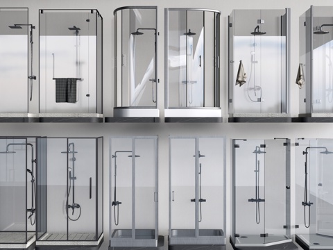 Modern Bathroom Shower Partition Glass Partition Shower