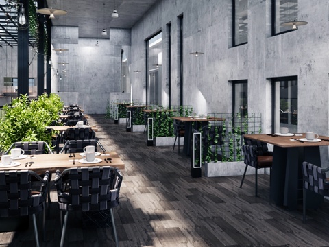 Industrial Style DiningRoom Cafe Western Restaurant Milk Tea Shop Southeast Asian Restaurant Restaurant Table and Chair