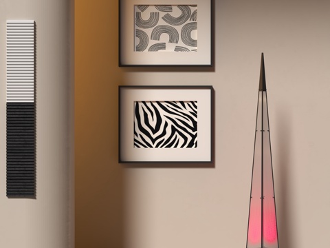 Modern decorative picture floor lamp