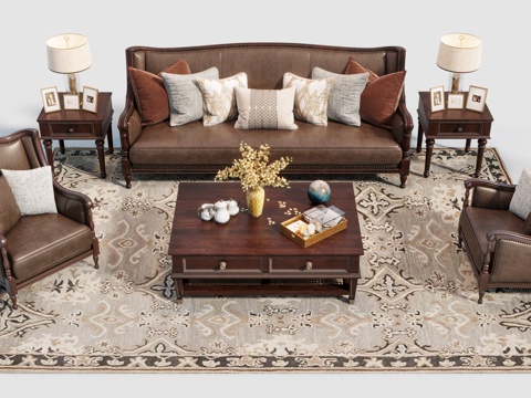 American Leather Sofa Combination