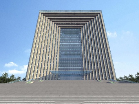 modern high-rise administrative office building