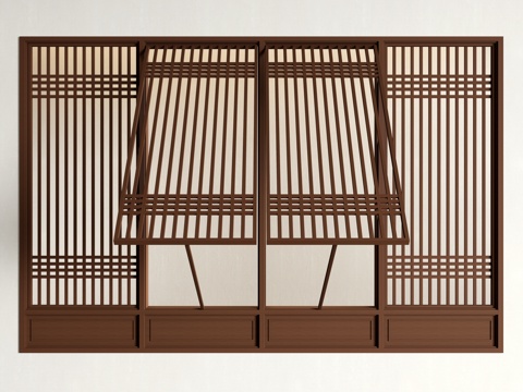 Chinese Folding Window Tea House Folding Window