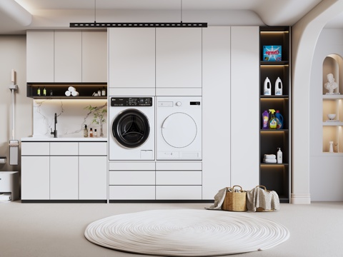 modern Laundry Cabinet laundry supplies