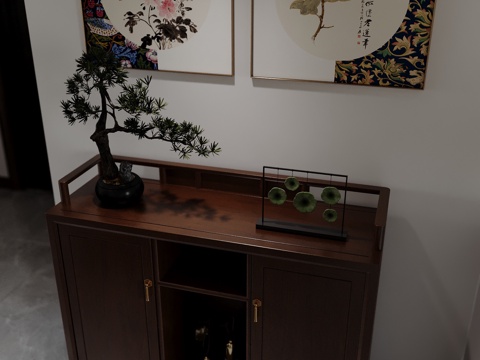 New Chinese-style Low Cabinet