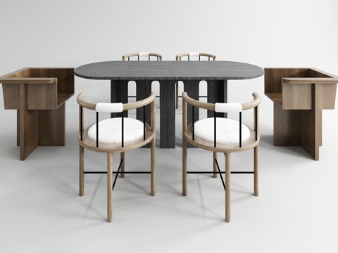 Modern table and chair combination