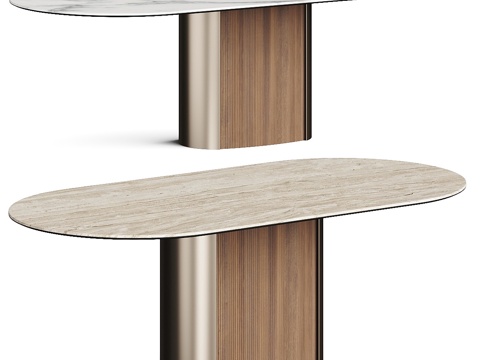 Modern Affordable Luxury Style Oval Dining Table