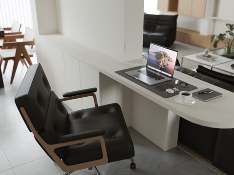 Modern study desk and chair