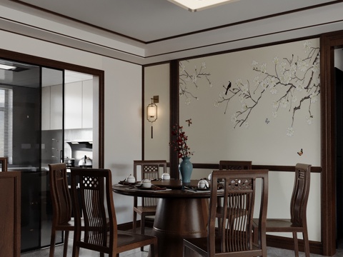 New Chinese DiningRoom Dining Table and Chair