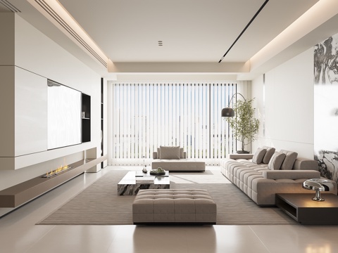 Modern Minimalist Living Room