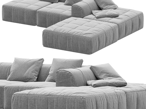 Modern fabric corner sofa