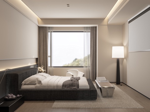 Modern Minimalist Home Bedroom