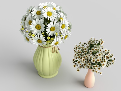 Flower Vase Cream Style Flower Desktop Decoration Ornaments Mother Chrysanthemum Chrysanthemum White Chrysanthemum