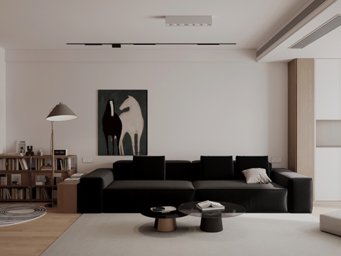 Modern minimalist living room