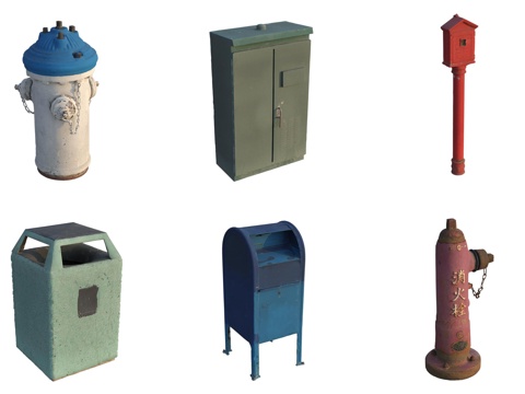 Fire Hydrant Trash Bin Fire Cabinet Road Facilities