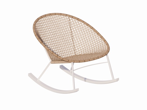 Modern Chinese New Chinese Rocking Chair Rattan Chair Chair Courtyard Outdoor Chair Combination