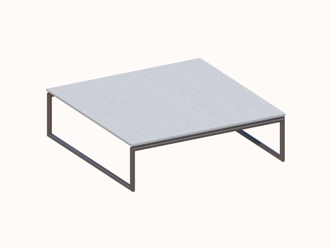 Modern Quiet Tea Table Square Rock Plate Coffee Table Metal Rock Plate Coffee Table Combination