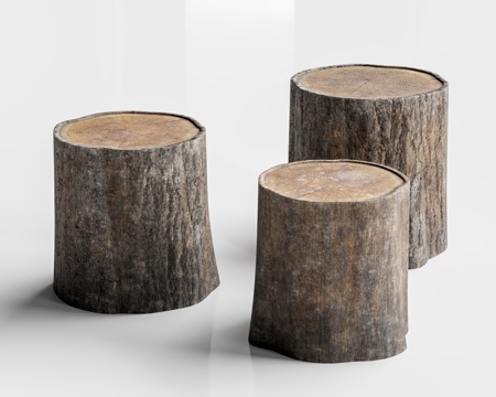 Log Corner Stakes Log Stool Round Stakes Stool