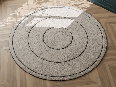 CASSINA Sahara Modern Round Carpet Fabric Carpet