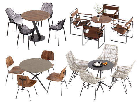 Modern leisure tables and chairs