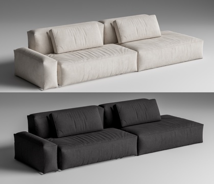 Double sofa module sofa tofu block sofa