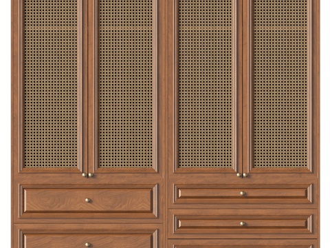 Mid-century Style wardrobe cabinet door