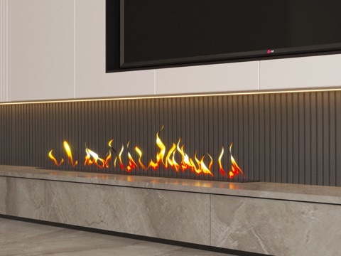 Modern Electronic Fireplace