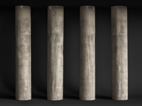 concrete column cylindrical cement column