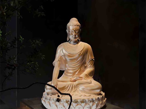 New Chinese Buddha Statues Zen Buddhist Niches White Jade Buddha Statues Guanyin Statues Ccense Burners Solid Wood Buddhist Niches