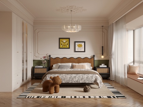 French Retro Bedroom