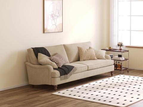 Cream Style Living Room Furniture Sofa