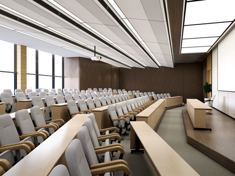 Modern lecture hall multi-function hall multimedia classroom