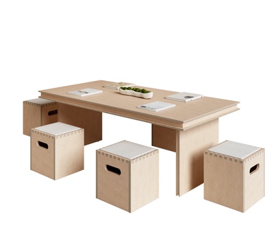 Modern Reading Desk Chair Desk Long Table