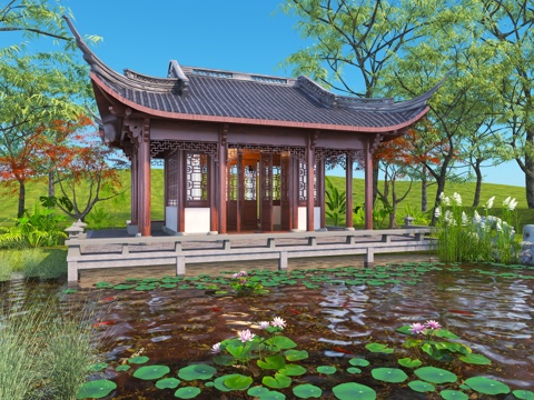 Chinese-style pavilion