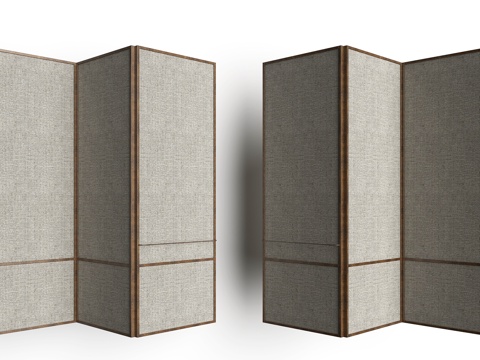 Modern Fabric Screen Partition Metal Frame