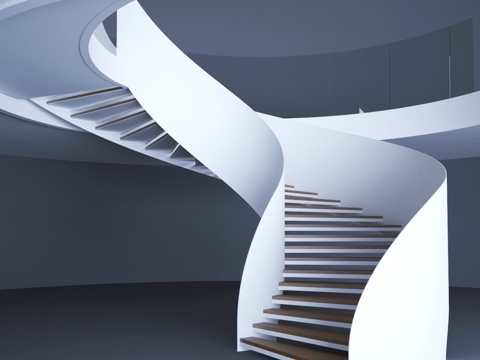 revolving stair handrail stair