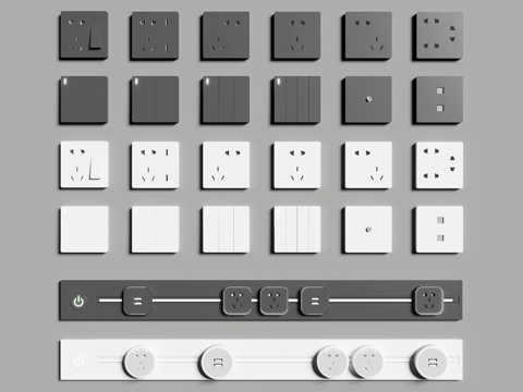 Modern switch socket combination