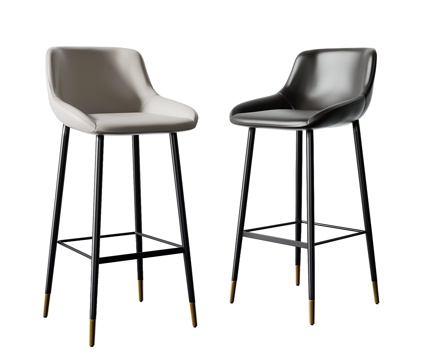 Modern Leather Bar Chair