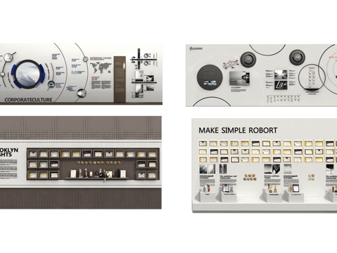 Modern enterprise culture wall