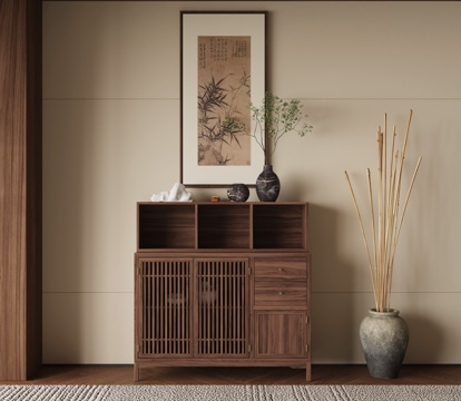 New Chinese Song Style Decorative Cabinet