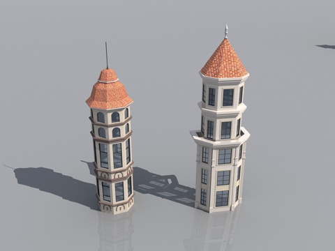 European building tower building components