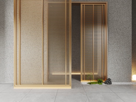 Modern metal screen partition