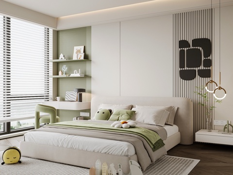 Modern kids Bedroom Boys Room Girls Room kids Bed Children's Wardrobe Children's Desk