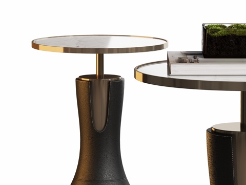 Modern Affordable Luxury Style Round Corner Side Table