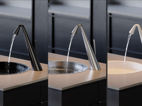 Modern art faucet basin