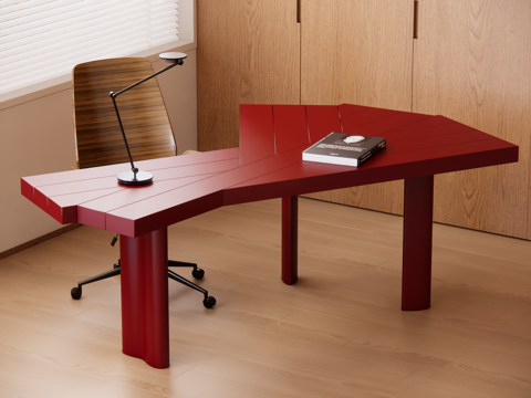 Modern Desk and Chair Special-shaped Desk and Chair