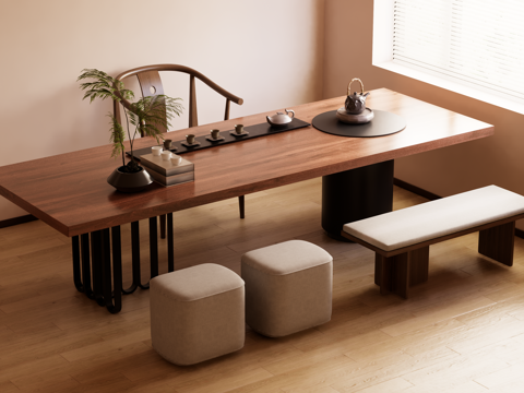 New Chinese Tea Table and Chair Combination